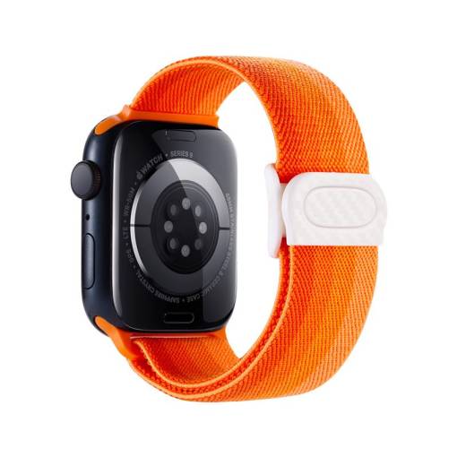 Foto - eses Nylonový elastický řemínek pro Apple Watch - Oranžové spektrum 38mm, 40mm, 41mm