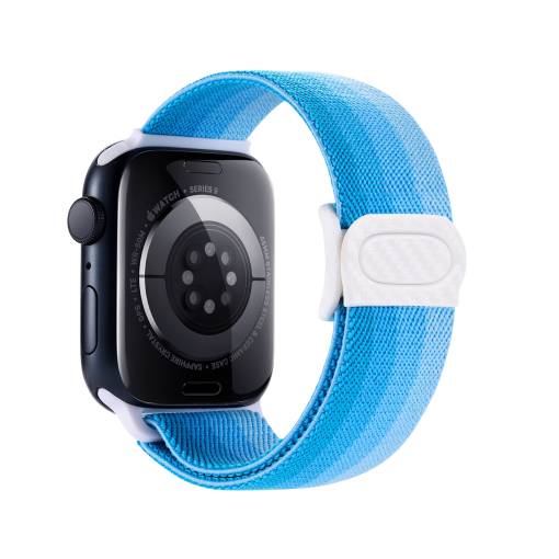 Foto - eses Nylonový elastický řemínek pro Apple Watch - Modré spektrum 38mm, 40mm, 41mm