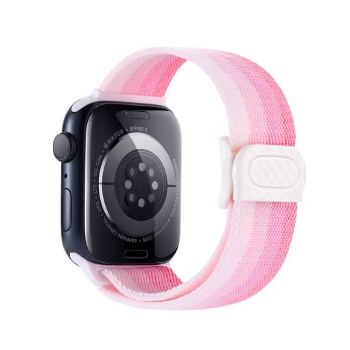 Foto - eses Nylonový elastický řemínek pro Apple Watch - Růžové spektrum 38mm, 40mm, 41mm