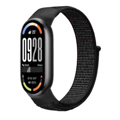 Foto - eses Nylonový řemínek pro Xiaomi Smart Band 8, 9 a 10 - Černý