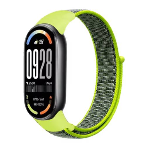 Foto - eses Nylonový řemínek pro Xiaomi Smart Band 8, 9 a 10 - Žlutý