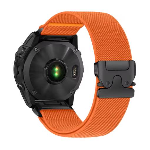 Foto - eses Nylonový elastický řemínek pro Garmin - Oranžový, QuickFit 22 mm