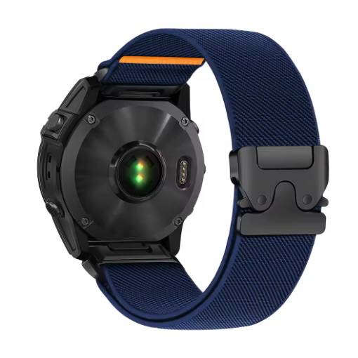 Foto - eses Nylonový elastický řemínek pro Garmin - Modrý, QuickFit 22 mm