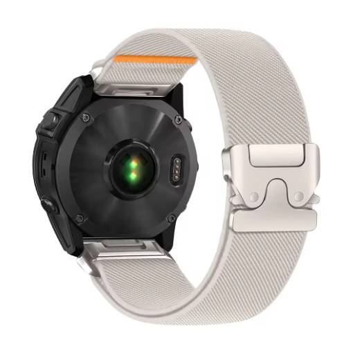 Foto - eses Nylonový elastický řemínek pro Garmin - Béžový, QuickFit 22 mm