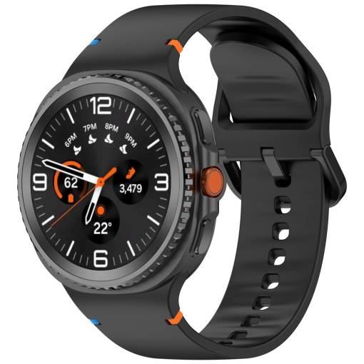 Foto - eses Silikonový řemínek pro Samsung Galaxy Watch 8 - Černý, velikost S
