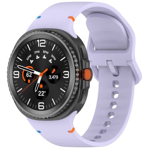 Foto - eses Silikonový řemínek pro Samsung Galaxy Watch 8 - Fialový, velikost L