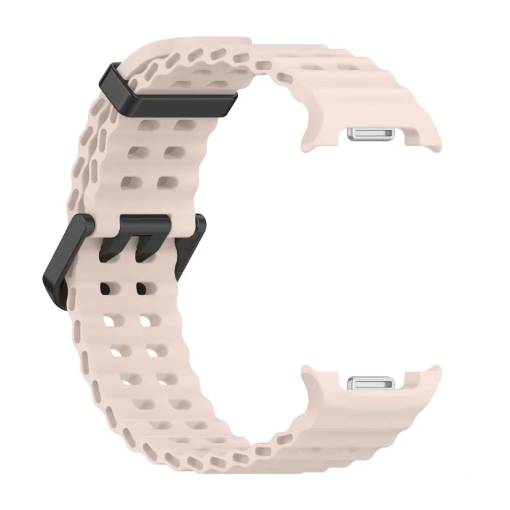 Foto - eses Silikonový dírkovaný řemínek pro Samsung Galaxy Watch 8 - Růžový