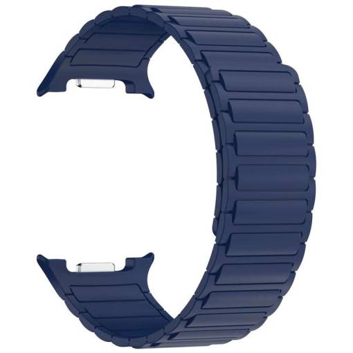 Foto - eses Silikonový magnetický řemínek pro Samsung Galaxy Watch 8 - Modrý