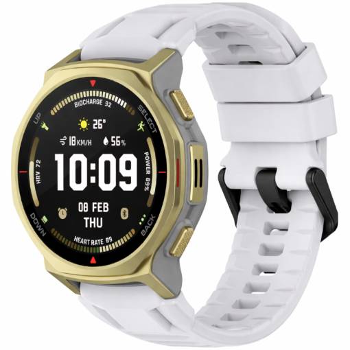 Foto - eses Silikonový řemínek pro Xiaomi Amazfit T-Rex 3 Pro 44mm - Světle šedý