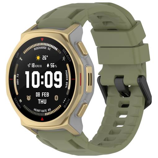 Foto - eses Silikonový řemínek pro Xiaomi Amazfit T-Rex 3 Pro 44mm - Zelený