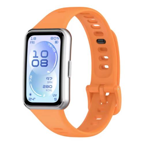 Foto - eses Silikonový řemínek pro Huawei Band 11 a Huawei Band 11 Pro - Oranžový