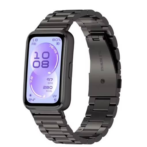 Foto - eses Kovový řemínek pro Huawei Band 11 a Huawei Band 11 Pro - Černý