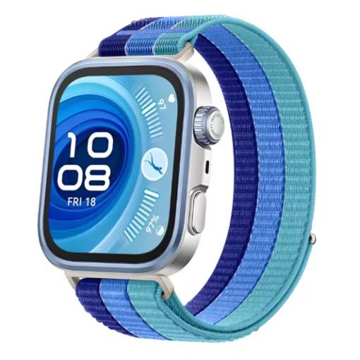 Foto - eses Nylonový řemínek pro Huawei Watch Fit 3, 4, 4 Pro, 5 a 5 Pro - Modrý