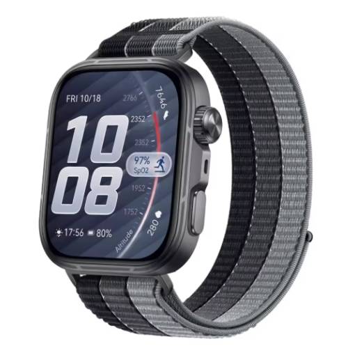 Foto - eses Nylonový řemínek pro Huawei Watch Fit 3, 4, 4 Pro, 5 a 5 Pro - Černý
