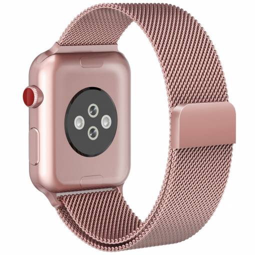 Foto - MilÃ¡nskÃ½ tah 38mm rÅ¯Å¾ovÃ½ pro Apple Watch