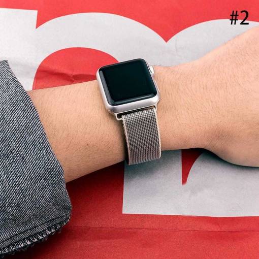 Foto - Nylonový řemínek 42mm hnědý pro Apple Watch