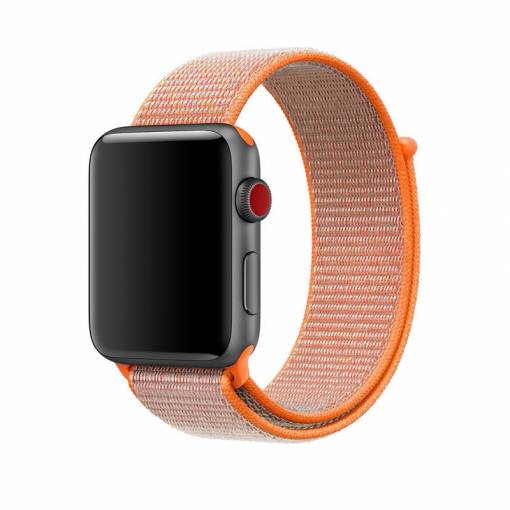 Foto - eses Nylonový řemínek pro Apple Watch - Oranžový 38mm, 40mm, 41mm