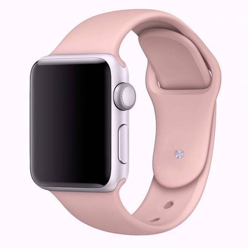 Foto - eses Silikonový řemínek 42mm/44mm růžový pro Apple Watch