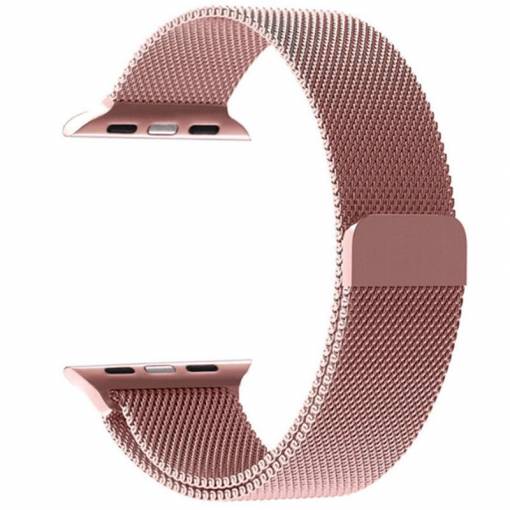 Foto - MilÃ¡nskÃ½ tah 42mm rÅ¯Å¾ovÃ½ pro Apple Watch