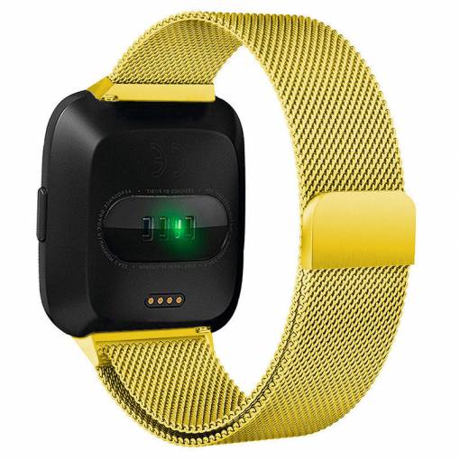 Foto - eses Milánský tah pro Fitbit Versa - Velikost S, zlatý