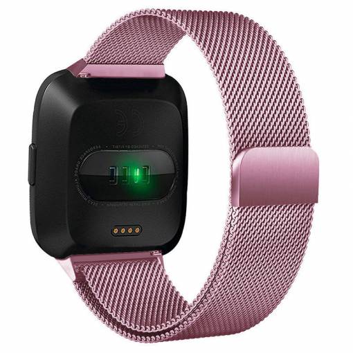 Foto - eses Milánský tah pro Fitbit Versa - Velikost S, růžový