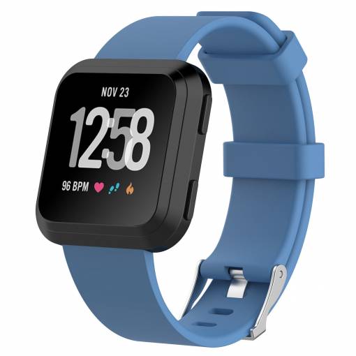 Foto - eses Sportovní silikonový řemínek modrý velikost S pro Fitbit Versa
