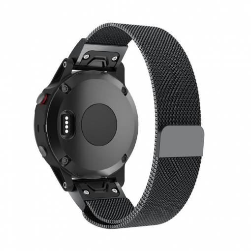 Foto - eses Milánský tah pro Garmin - Černý, QuickFit 22 mm