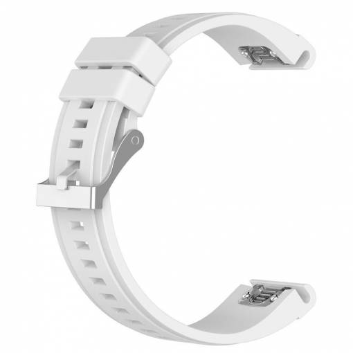 Foto - eses Silikonový řemínek pro Garmin - Bílý, QuickFit 26 mm