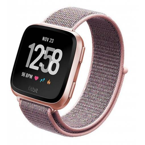 Foto - eses Nylonový řemínek pro Fitbit Versa - Růžový