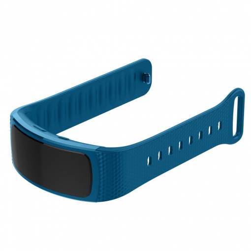 Foto - Silikonový řemínek modrý ve velikosti S pro Samsung Gear Fit 2