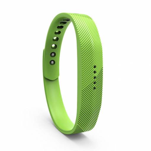 Foto - eses Silikonový řemínek pro Fitbit Flex 2 - Velikost L, zelený