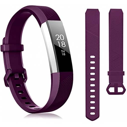 Foto - eses Silikonový řemínek fialový ve velikosti S pro Fitbit Alta