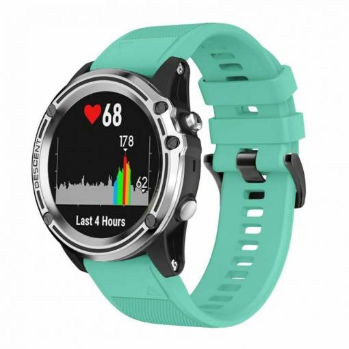 Foto - eses Silikonový řemínek mátový pro Garmin - EasyFit/QuickFit 22mm