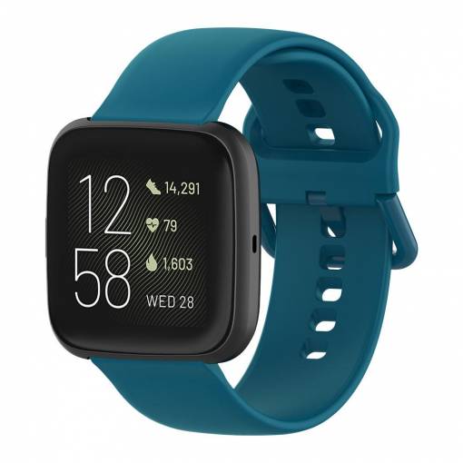 Foto - eses Silikonový řemínek pro Fitbit Versa - Velikost S, tyrkysový