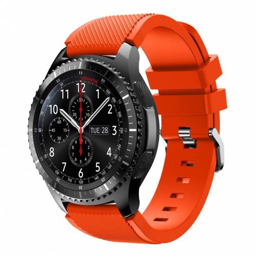Foto - eses Silikonový řemínek oranžový pro Samsung Galaxy Watch 46mm