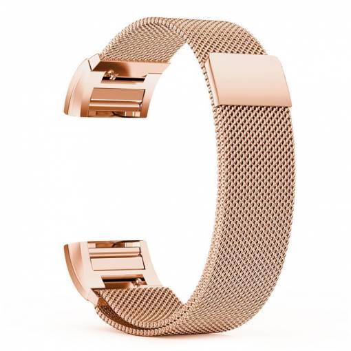 Foto - eses Milánský tah pro Fitbit Charge 3 - Růžově zlatý