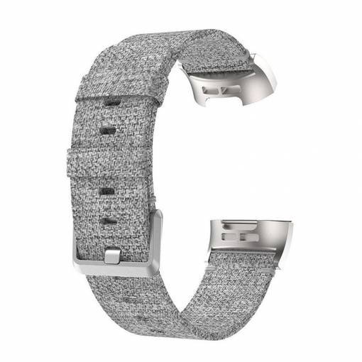 Foto - eses Nylonový řemínek šedý pro Fitbit Charge 3