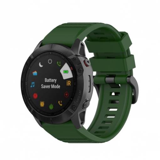 Foto - eses Sportovní silikonový řemínek pro Garmin - Tmavě zelený, QuickFit 26 mm