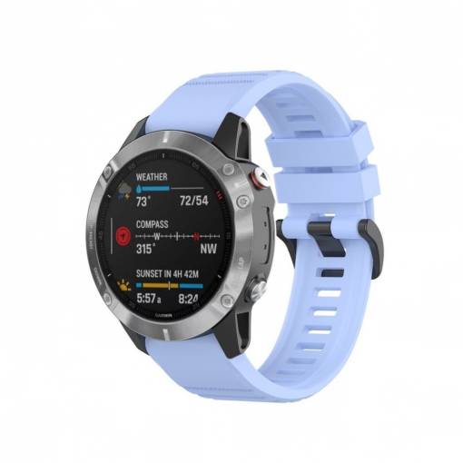 Foto - eses Sportovní silikonový řemínek pro Garmin - Světle fialový, QuickFit 22 mm