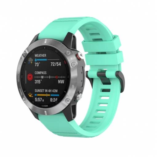 Foto - eses Sportovní silikonový řemínek pro Garmin - Mátový, QuickFit 22 mm