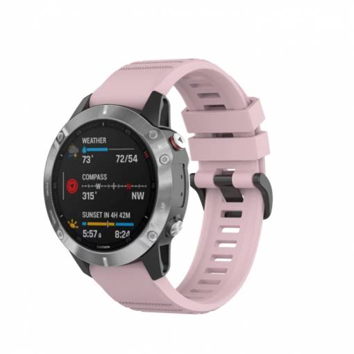 Foto - eses Sportovní silikonový řemínek pro Garmin - Růžový, QuickFit 22 mm