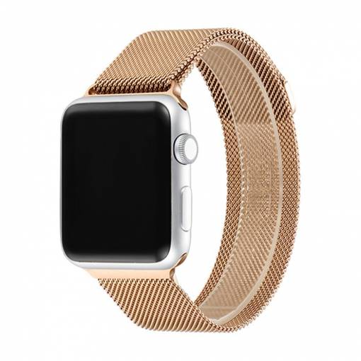 Foto - eses Milánský tah pro Apple Watch - Růžově zlatý 38mm, 40mm, 41mm