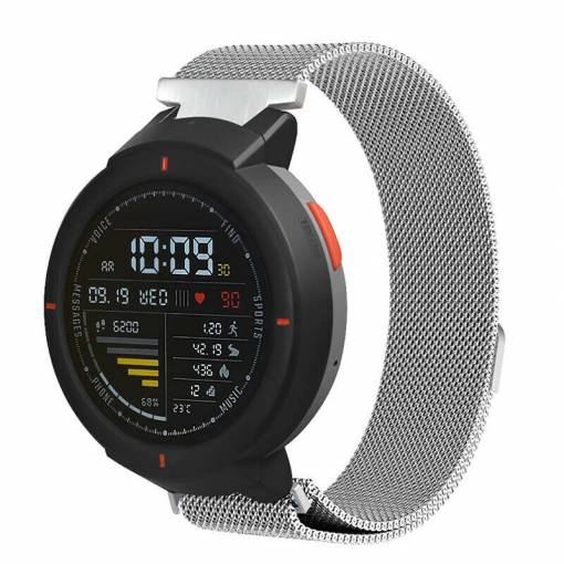 Foto - eses Milánský tah pro Xiaomi Amazfit Verge - Stříbrný