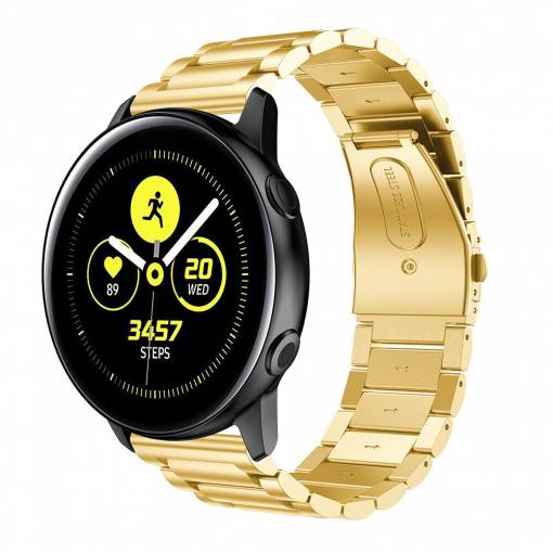 Foto - eses Kovový řemínek zlatý pro Samsung Galaxy Watch Active