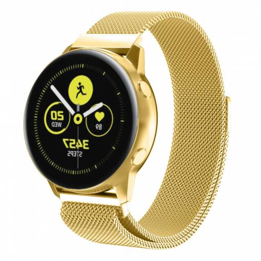 Foto - eses Milánský tah zlatý pro Samsung Galaxy Watch Active