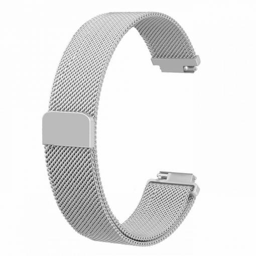 Foto - eses Milánský tah pro Fitbit Inspire 1, 2, HR, Ace 2 a 3 - Velikost S, stříbrný