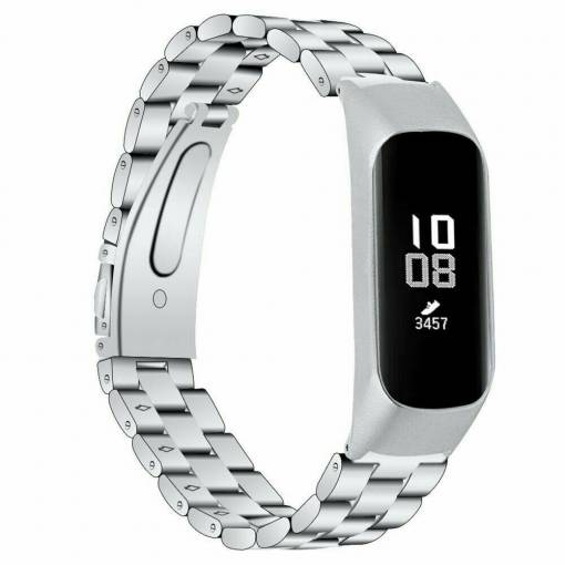 Foto - eses Kovový řemínek pro Samsung Galaxy Fit E - Stříbrný