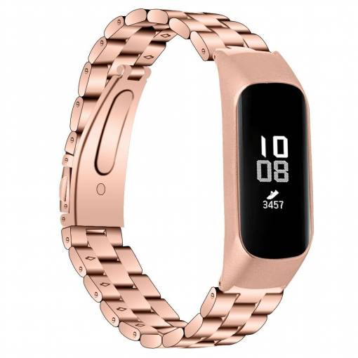 Foto - eses Kovový řemínek pro Samsung Galaxy Fit E - Růžově zlatý