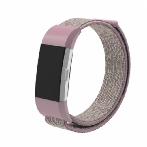 Foto - eses Nylonový řemínek pro Fitbit Charge 2 - Fialovo růžový