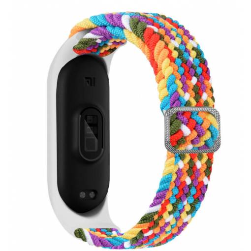 Foto - eses Tkaný elastický řemínek pro Xiaomi Mi Band 3, 4, 5 a 6 - Barevný